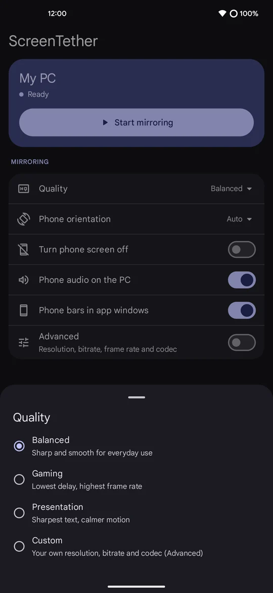 Quality picker